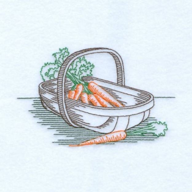 Picture of Vintage Carrots Machine Embroidery Design