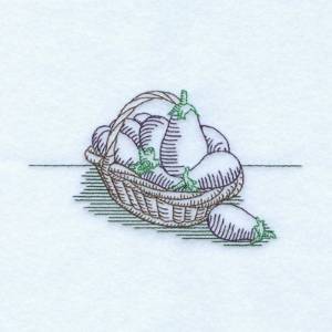 Picture of Vintage Eggplant Machine Embroidery Design