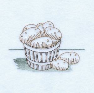 Picture of Vintage Potatoes Machine Embroidery Design