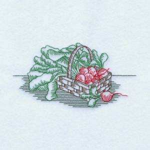 Picture of Vintage Radishes Machine Embroidery Design