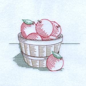 Picture of Vintage Apples Machine Embroidery Design