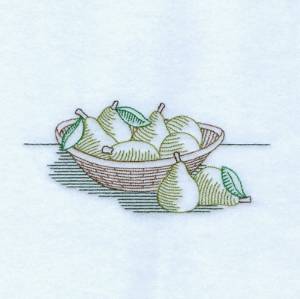 Picture of Vintage Pears Machine Embroidery Design