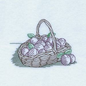 Picture of Vintage Plums Machine Embroidery Design