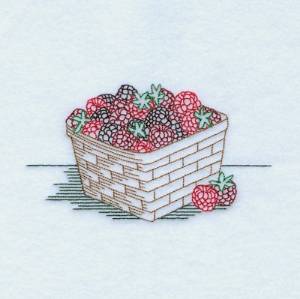 Picture of Vintage Raspberries Machine Embroidery Design