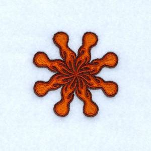 Picture of Flaming Asterisk Machine Embroidery Design
