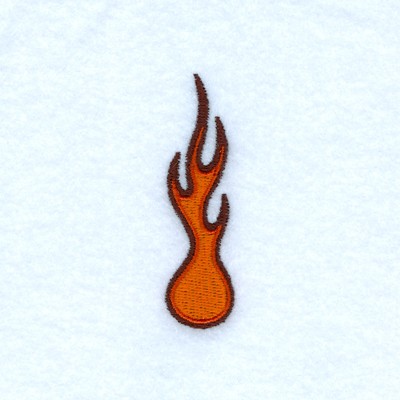 Single Flame Machine Embroidery Design