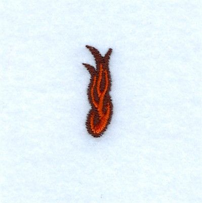 Small Flame Machine Embroidery Design