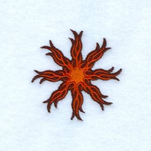 Picture of Flaming Star Machine Embroidery Design