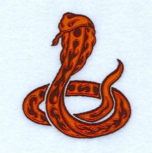 Picture of Flaming Snake Machine Embroidery Design