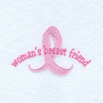 Womans Breast Friend Machine Embroidery Design