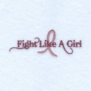 Picture of Fight Like a Girl Machine Embroidery Design