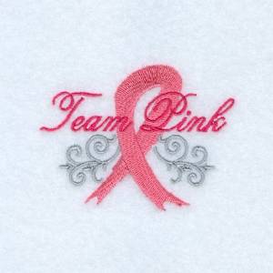 Picture of Team Pink Machine Embroidery Design