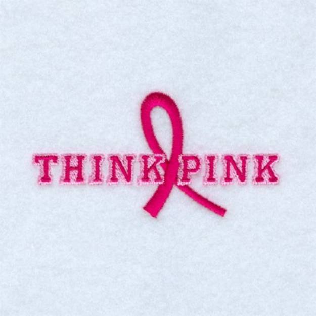 Picture of Think Pink Machine Embroidery Design