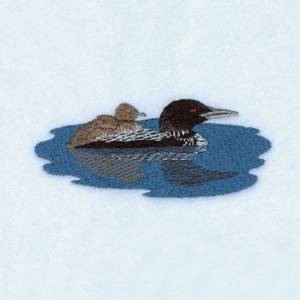 Picture of Baby Loons Ride Machine Embroidery Design