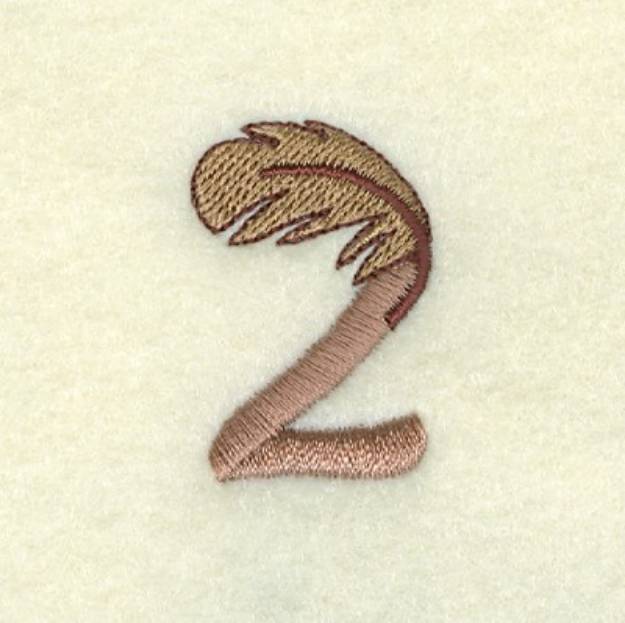 Picture of Feather Number 2 Machine Embroidery Design