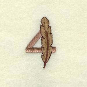 Picture of Feather Number 4 Machine Embroidery Design