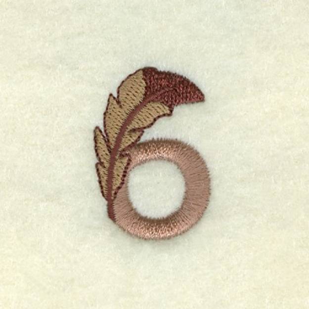 Picture of Feather Number 6 Machine Embroidery Design