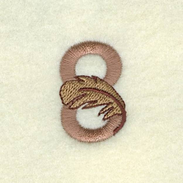 Picture of Feather Number 8 Machine Embroidery Design