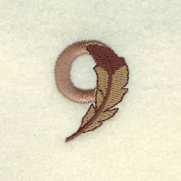 Picture of Feather Number 9 Machine Embroidery Design