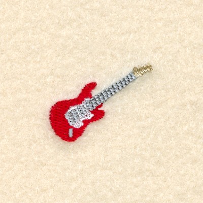 Mini Guitar Machine Embroidery Design
