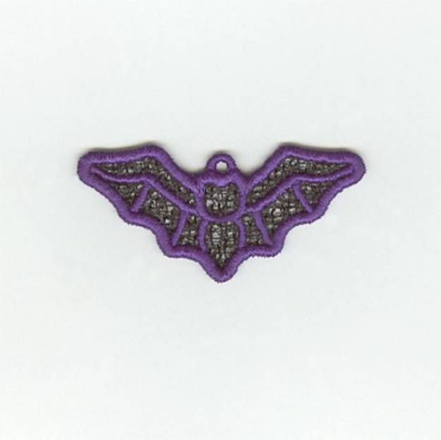 Picture of Bat Lace Machine Embroidery Design