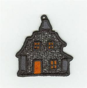 Picture of Haunted House Lace Machine Embroidery Design