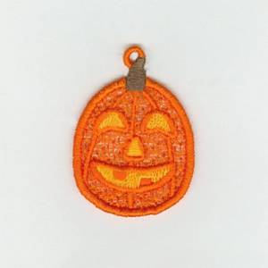 Picture of Carved Pumpkin Lace Machine Embroidery Design