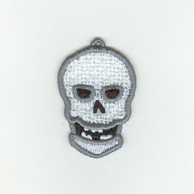 Skull Lace Machine Embroidery Design
