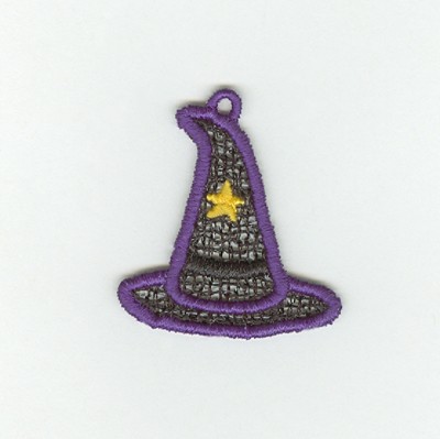 Witch Hat Lace Machine Embroidery Design