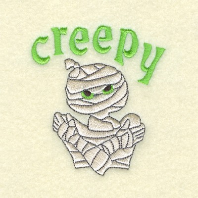 Creepy Mummy Machine Embroidery Design