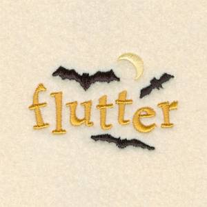 Picture of Bat Flutter Machine Embroidery Design