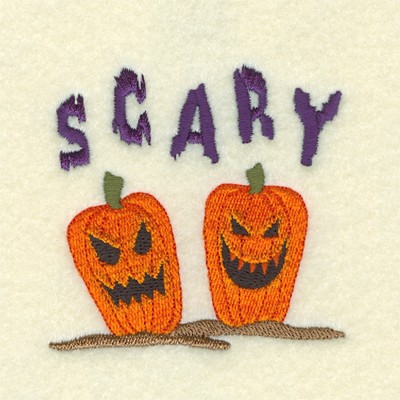 Scary Jack-o-lanterns Machine Embroidery Design