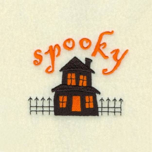 Picture of Spooky House Machine Embroidery Design
