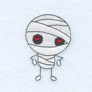 Picture of Halloween Mummy Machine Embroidery Design