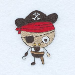 Picture of Halloween Pirate Machine Embroidery Design