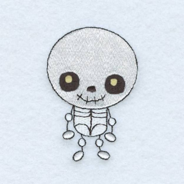 Picture of Halloween Skeleton Machine Embroidery Design