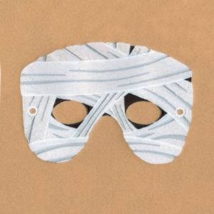 Picture of Mummy Mask Small Machine Embroidery Design