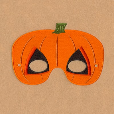 Pumpkin Mask Small Machine Embroidery Design