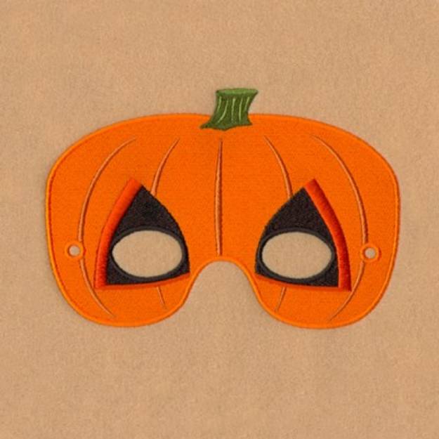 Picture of Pumpkin Mask Small Machine Embroidery Design