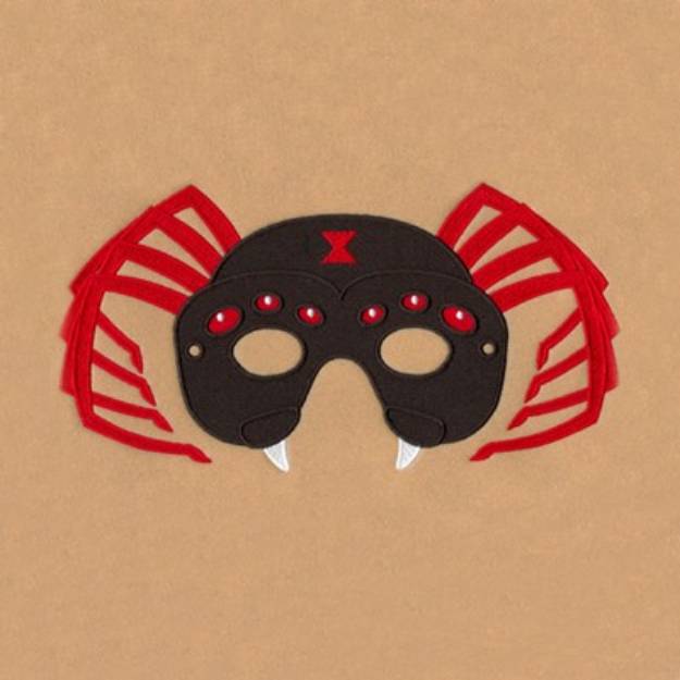 Picture of Spider Mask Small Machine Embroidery Design