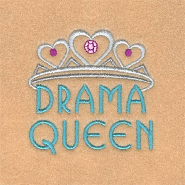 Picture of Drama Queen Machine Embroidery Design