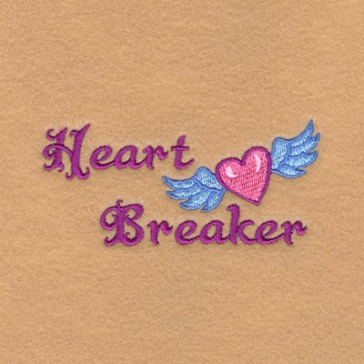 Heart Breaker Machine Embroidery Design