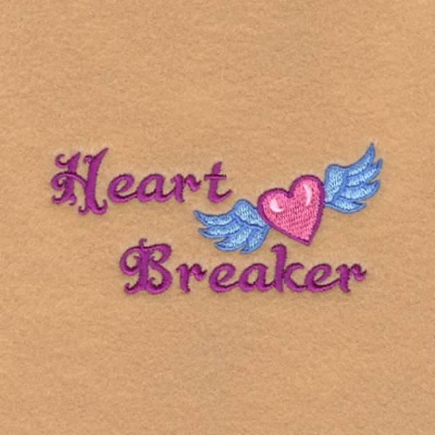 Picture of Heart Breaker Machine Embroidery Design