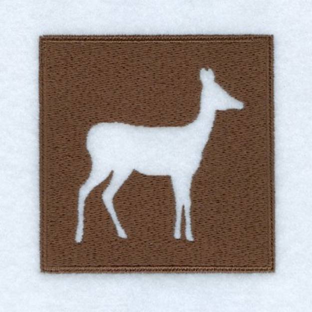 Picture of Doe Woodland Square Machine Embroidery Design