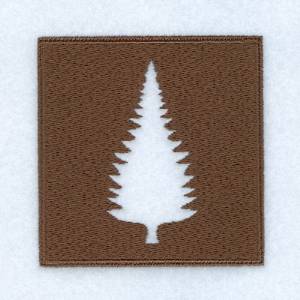 Picture of Pine Woodland Square Machine Embroidery Design