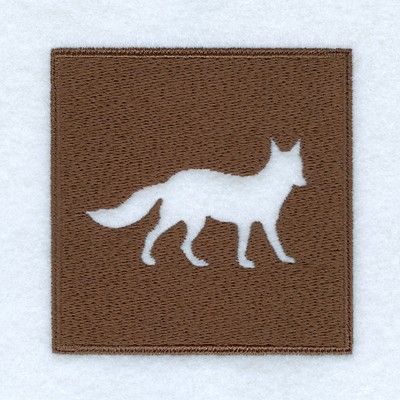 Fox Woodland Square Machine Embroidery Design