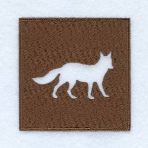 Picture of Fox Woodland Square Machine Embroidery Design