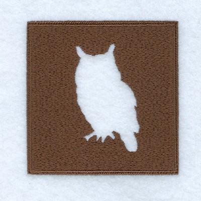 Owl Woodland Square Machine Embroidery Design