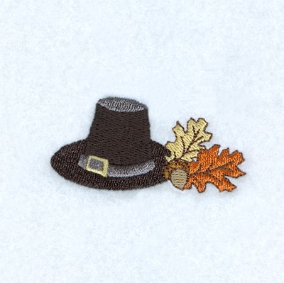 Pilgrim Hat Icon 2 Machine Embroidery Design
