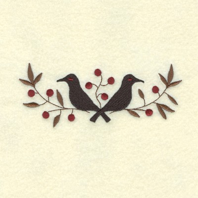 Blackbird Border Machine Embroidery Design